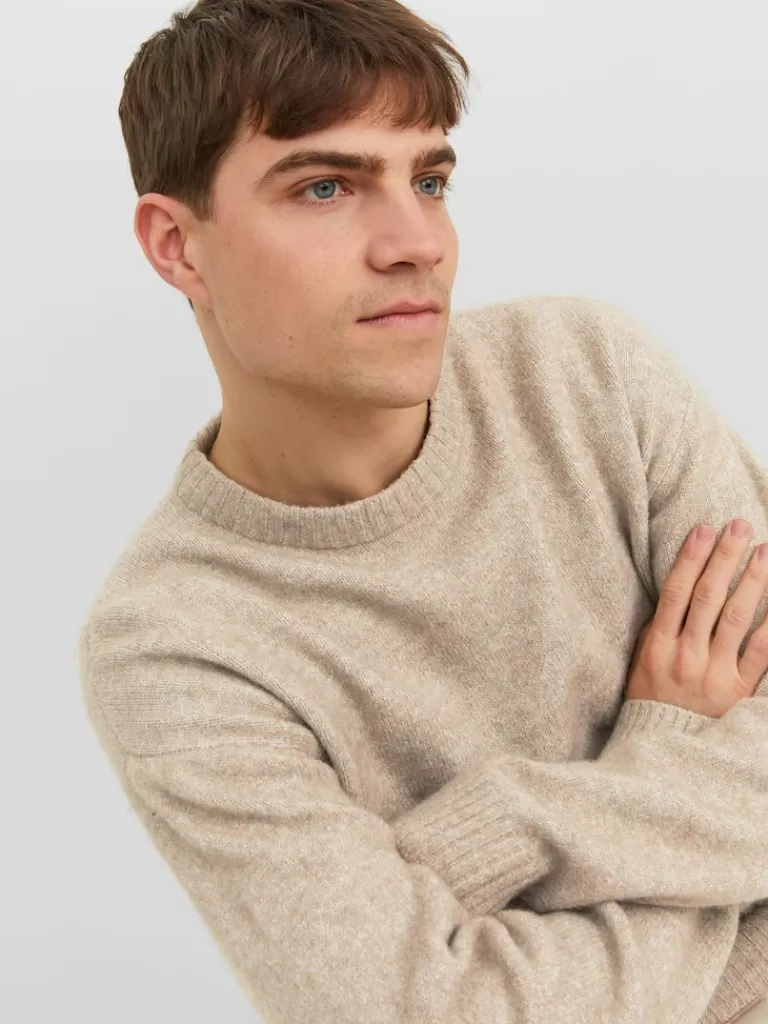 JACK&JONES OLLIE WOOL-BLEND SWEATER Atmosphere-Men Sweaters &Cardigans