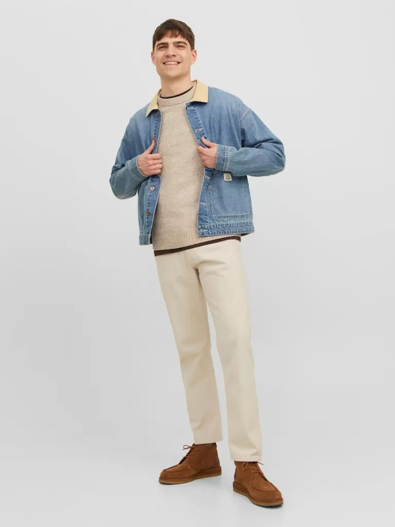 JACK&JONES OLLIE WOOL-BLEND SWEATER Atmosphere-Men Sweaters &Cardigans