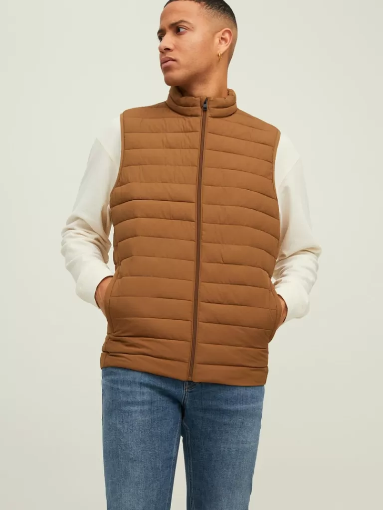 JACK&JONES RECYCLE SLEEVELESS JACKET Rubber-Men Jackets | Transitional weather | Vests & Bodywarmers | Lightweight | Outerwear | Jackets &Coats
