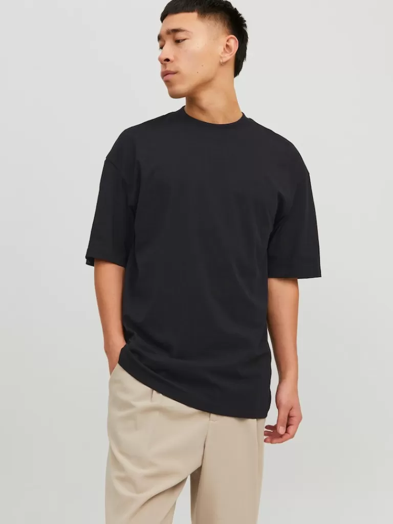JACK&JONES TIMO LOOSE FIT T-SHIRT Black-Men T-shirts